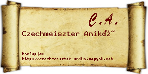 Czechmeiszter Anikó névjegykártya